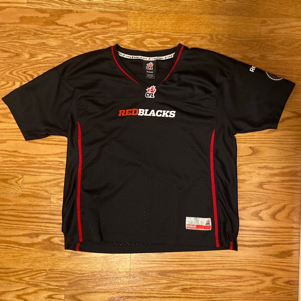 Kids RedBlacks jersey size - L
